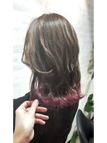 クラッチバイシオンアグリゲイト(CLUTCH by Zi-on aggregate)&nbsp;バイオレットカラー×くびれヘア