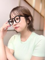 アフロートリノ(AFLOAT Leino)&nbsp;【修】20代30代40代◎透明感カラー×韓国切りぱなしボブ