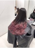 カシスピンクグラデーションカラー