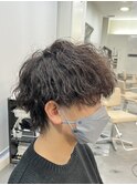 ツイストスパイラルパーマツイストパーマメンズマッシュパーマ