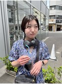 CAF FUKO 黒髪/ハンサムショート/ポイントパーマ/大阪/心斎橋