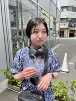 カフ(CAF)&nbsp;CAF FUKO 黒髪/ハンサムショート/ポイントパーマ/大阪/心斎橋