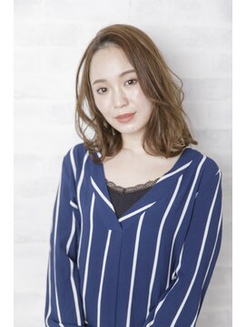 ルルディ バイ アフロディーテ銀座(luludi by APHRODITE) 黒髪/グレーベージュ/レイヤーロング/前髪パーマ/銀座