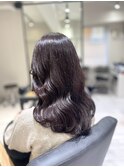 レイヤーロングピンクベージュ韓国ヘアくびレイヤー★TARO