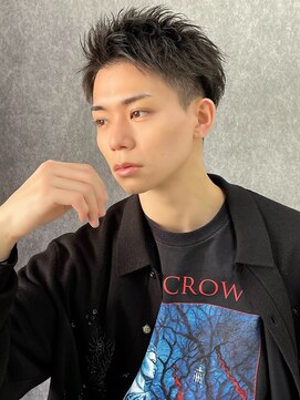 アーリー(Ali'i) ツーブロックアップバングソフトモヒカン刈り上げビジネスヘア