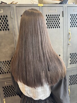 アチーブリス(achieve Liss) サラ艶ロングストレート ナチュナルくすみベージュ