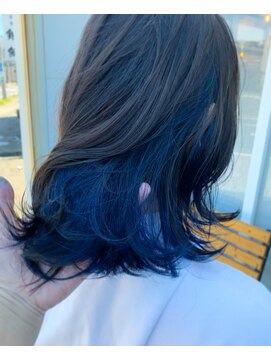 クオリア(Quaria) インナーカラー/デザインカラー/ブルー/グレー/グレージュ