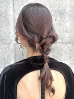 ミンクスオーバー(MINX OVER)&nbsp;【ヘアセット】編み下ろし/夏オリーブベージュ