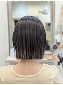 切りっぱなしボブ