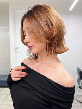 グラフ 日本橋(GRAFF) ボブ/イヤリングカラー/ショート/20代30代40代