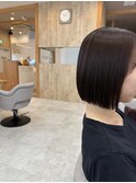 タッセルボブ・切りっぱなしボブ×オイル