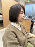 say.黒髪ボブルフネビージュ小顔ワンレン地毛風ストレート透明感
