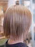 前髪カット+リタッチカラー+RekeraTR ￥11900