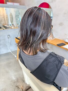 ドラマティックヘア(DRAMATIC HAIR) ハイコントラストハイライト×ボブレイヤー