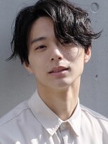 インセプション 銀座(INCEPTION)&nbsp;センターパート/スペインカールニュアンスパーマ/ダークアッシュ