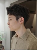 無造作パーマ/メンズショートヘア