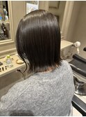オリーブグレー20代30代髪質改善ハイライトインナーカラー立川 &nbsp;