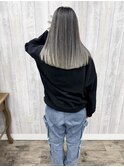 バレイヤージュ　ホワイトグレージュ