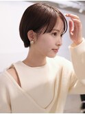 ▽コンパクトショートイメチェンワイドバングホワイトブロンド