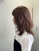 ネオリーブ チロル 横浜西口店(Neolive CiroL.)&nbsp;大人ヘア ミディアムレイヤー くすみブラウン 【miku】