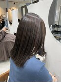 透明感カラー 縮毛矯正 Aujua髪質改善トリートメント