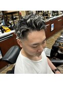 ツーブロック　フェード　ツイストスパイラル　メッシュ