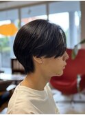 センターパートショート 韓国風
