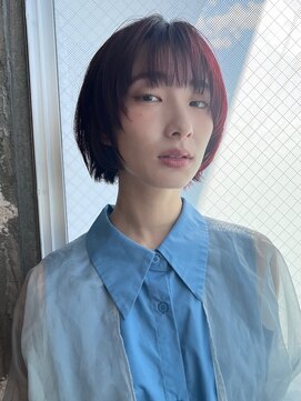 クラン バイ ヘッドライト 青葉台店(clan by HEADLIGHT) ミディアム/ウルフ/チェリーブラウン/キレイ/レイヤー