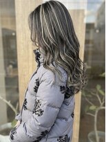 ニコリヘアワークス(nicori hair works)&nbsp;ロング×ハイライト×リラックスウェーブ1
