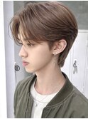 簡単セット◎毛流れパーマ　韓国風メンズパーマ