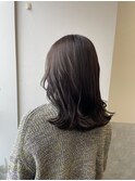 【池田】切りっぱなしヘア/高発色カラー/ラベンダーグレー