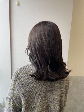 ラボヌールヘアーレーヴ 池袋店(La Bonheur hair reve) 【池田】切りっぱなしヘア/高発色カラー/ラベンダーグレー