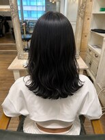 ラファンジュ ヘアー(Rohange hair)&nbsp;【モテ髪】結んでも可愛い♪ゆるふわレイヤーミディ/黒髪