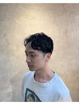 バーバースタジオユー(Barber studio u.) ナチュラルウェーブ ×ツーブロ