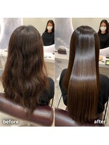 アース 渋谷店(HAIR&MAKE EARTH)&nbsp;渋谷縮毛矯正｜うねり広がり艶髪ロング