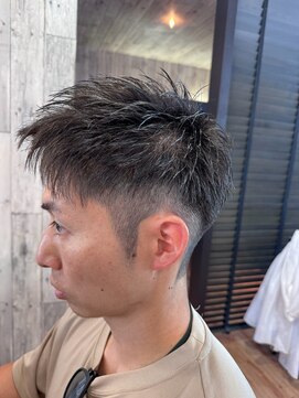 ヘアショップエヌアンドエー 久喜店(hairshop N&A) スパイキーショート×フェードで小顔見えメンズヘア