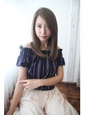 ストレート×毛先ワンカール★抜け感ロブ