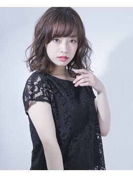 シャンプー 本庄店(SHAMPOO) Aライン×ラフウェーブはスゥイートなモテ髪を演出