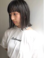 セルカ 高田馬場(CERCA)&nbsp;黒髪地毛風グレージュ×切りっぱなしボブ【CERCA高田馬場】