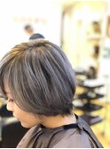 ダークシルバー×グラデーション