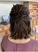 ハーフアップ