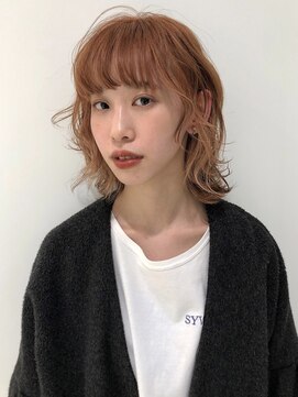 ハイブ 金沢(Hive) ブリーチハイトーンカラーショートボブツヤ髪スタイル髪質改善