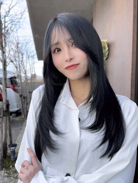 ロンド ラマ 岐阜(Lond bla-ma) 韓国/ザクザクレイヤー/コリアンブラック/トリートメント500