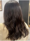 透明感ダークモカグレージュ