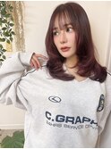 シナモンピンク韓国ヘア