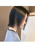 切りっぱなしボブ/ヘイリーボブ/ハイライト