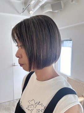 アンドビューティフル 恵比寿(andbeautiful) 白髪ぼかしカラー×ボブスタイル