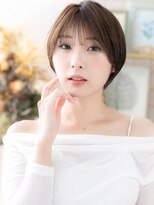 カバーヘア ブリス 戸田公園西口店(COVER HAIR bliss) 透け感バレイヤージュ小顔丸みショートc5戸田公園20代30代40代