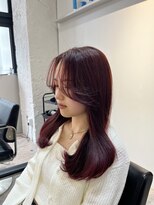 ブレンド 渋谷(BLend)&nbsp;メルティカラー.フェミニンロング.似合わせカット.ブルーカラー