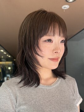 ノラ ヘアーサロン(NORA HAIR SALON) ハッシュカットミディアムレイヤーウルフカットレイヤーカット